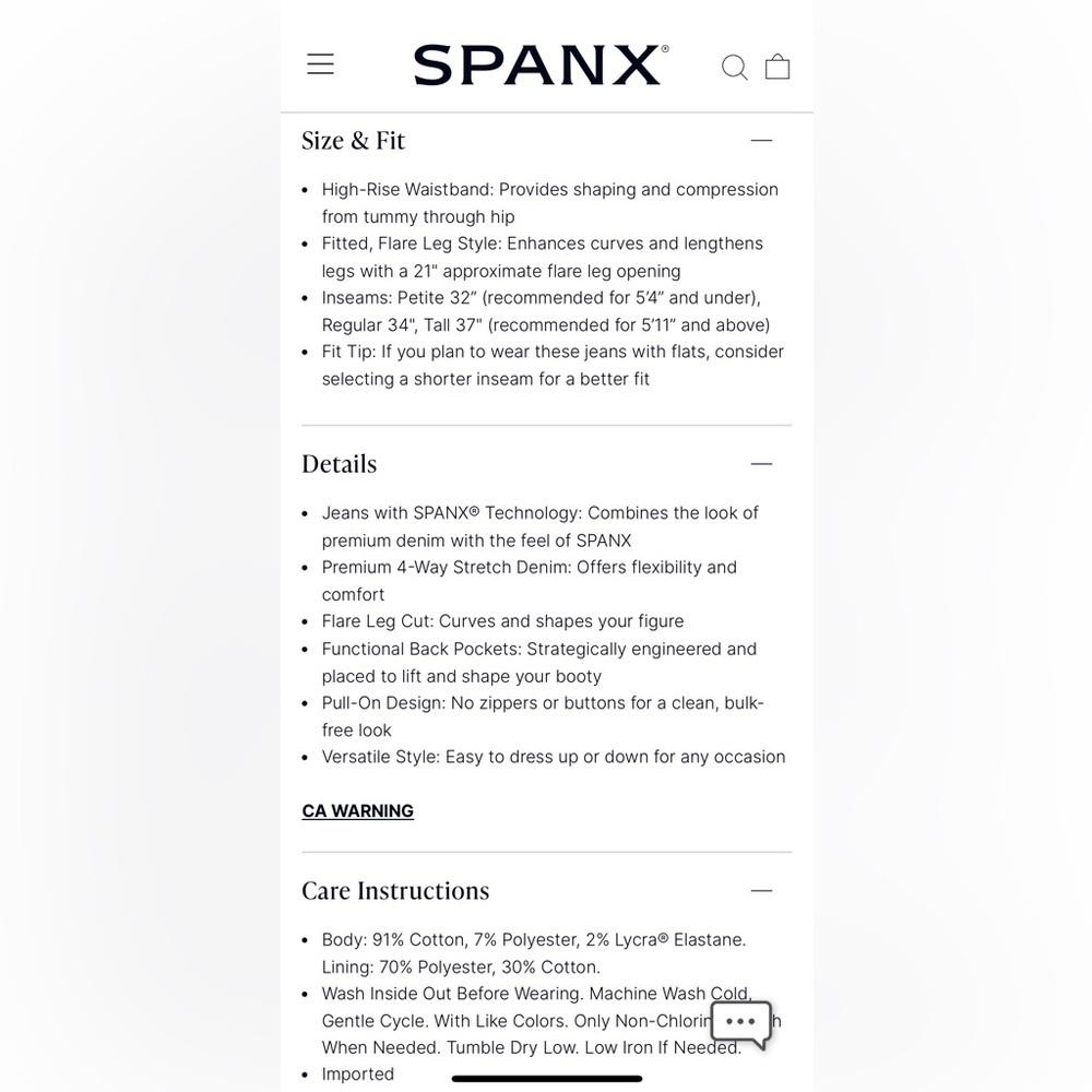 SPANX Flare Jeans - Picture 8 of 8